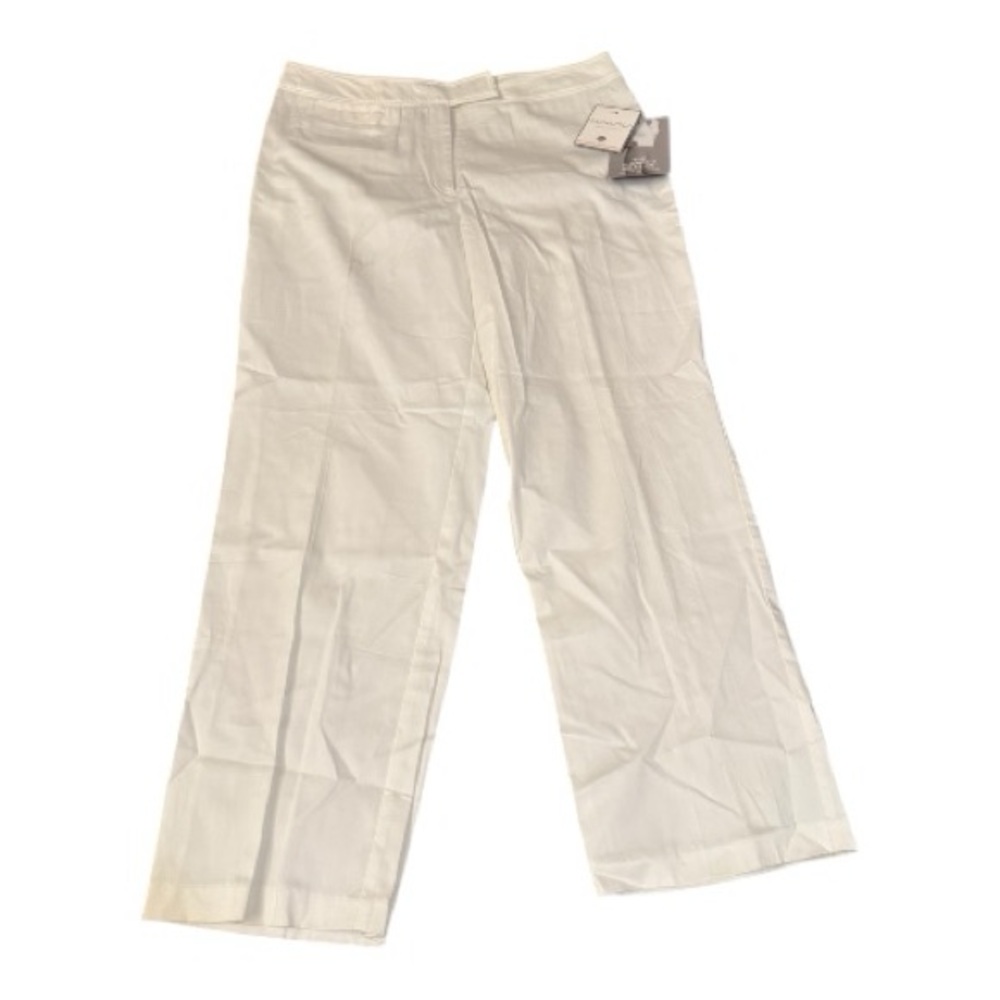 Sag Harbor White Ankle Pants Size 14 NWT Slimming Solution Tummy Control